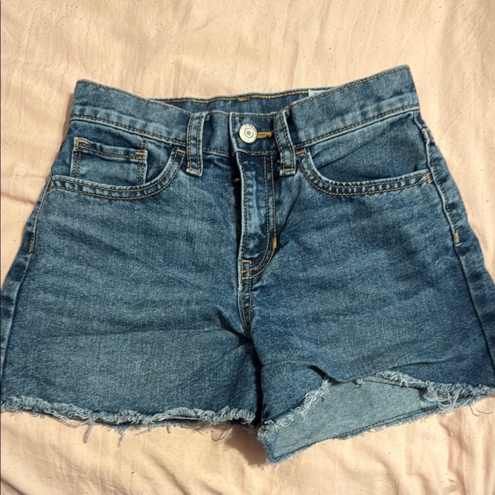 Old Navy Blue Distressed Denim Shorts
